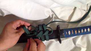 How To Tie A Ronin Knot  Sword Presentation [upl. by Gibbie645]