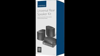 Insignia Universal Rear Speaker Kit  Unboxing amp SetupTesting [upl. by Hesler]