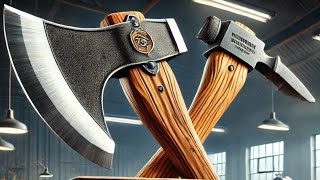 Manufacturing Process Of An Axe amp Pickaxe By Blacksmiths with A Very Amazing Techniques [upl. by Hsevahb]