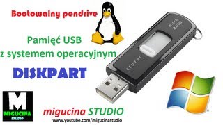 Bootowalny pendrive  diskpart czyli instalacja Windowsa z pamięci USB 1 [upl. by Attennhoj]