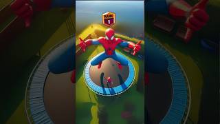 Who is Best Trampoline 😂 Captain America vs SpiderMan vs Venom shorts spiderman brawlstars dc [upl. by Jenn]