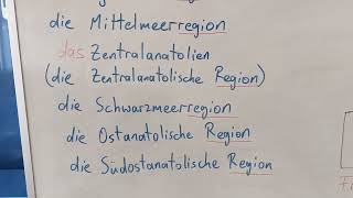 2 Türkiyenin Bölgeleri Die Regionen der Türkei [upl. by Vernita]