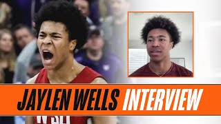 Jaylen Wells 2024 NBA Draft Prospect Interview [upl. by Nottnerb]