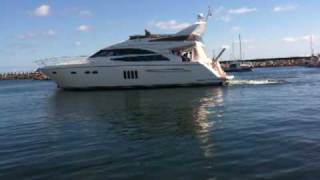 Princess 62 Yacht crashing in Dock in Læsø Harbour Denmark [upl. by Pampuch563]