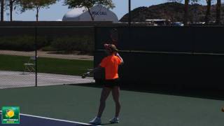 Elena Dementieva hitting serves in slow motion HD  Indian Wells Pt 14 [upl. by Eanod944]