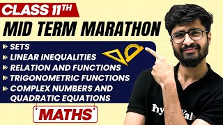 Complete CBSE Maths  Class 11th  MID Term in One Shot  Marathon Series 🔥 [upl. by Notned]