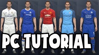 PES 2018 PC Original Kits and Licences Patch Download Link  Tutorial Pro Evolution Soccer 2018 [upl. by Eelrihs472]