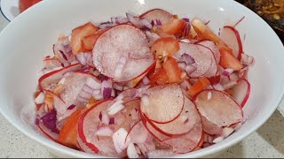 HOW TO MAKE RED RADISH SALAD [upl. by Oakman814]