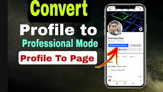 How To Facebook Profile Convert To Professional Mode 2025 Convert Fb Profile [upl. by Small]