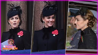 Catherine Look Extremely Radiant On The Balconies At Remembrance Sunday Princesscatherinefc [upl. by Neelra399]