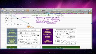 Microeconomics  46 Elasticity Along a StraightLine Demand Curve [upl. by Vaish534]