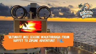 Experience the Ultimate Cruise MSC Seaside Ship Tour 2024 4K [upl. by Sethrida24]