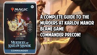 A Complete Guide to the Blame Game Commander Precon [upl. by Jakoba]