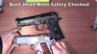 Beretta 92FS Vertec vs Beretta 92 FS  M9 9mm [upl. by Ikairik263]