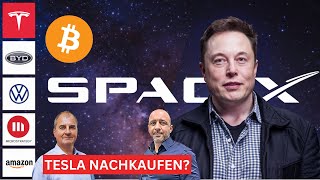 Tesla nachkaufen BYD  MicroStrategy  Amazon  Netflix  Volkswagen  Live Chat [upl. by Gollin122]