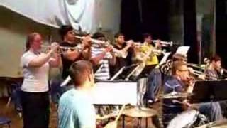 Stoughton High School Jazz Band Rehearsal [upl. by Yasdnil]