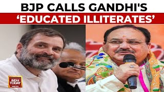 Parivarvad Jibe At INDIA Bloc Parties  BJP Calls Gandhis ‘Educated Illiterates’  India Today [upl. by Alburg]