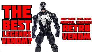 2024 Hasbro Marvel Legends WalMart Exclusive Retro Venom Figure LOTS OF POSING  COMPARISON WHOA [upl. by Monagan385]