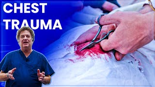 Chest Trauma Evaluating Gunshot Knife Wounds and Blunt Force Injuries  Kaplan Surgery [upl. by Gusba650]