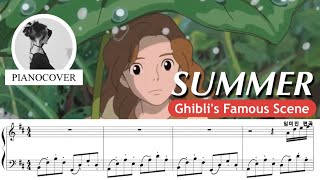 Summer  Hisaishi Joe  Tensihyeon Piano Cover l Ghiblis Famous Scene [upl. by Kali]