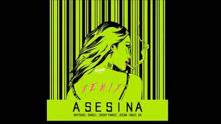 Asesina Remix Letra  Anuel AA Ozuna Daddy Yankee Brytiago y Darell Audio Oficial [upl. by Bbor747]