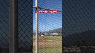 Liam Heasley stole 2nd and advanced to 3rd on the throwing error baseball [upl. by Sevart]