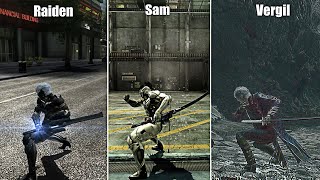 Raiden Vs Jetstream Sam Vs Vergil The best swordsman  Comparison [upl. by Nylzaj]