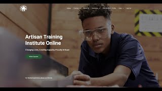 Artisan Training Institute Online eLearning [upl. by Ecinwahs]