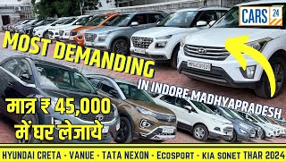 मात्र ₹45000 में compect suv🔥 Cars24 indore  second hand car  used car prices  Indore car bazar [upl. by Anitsyrhk594]