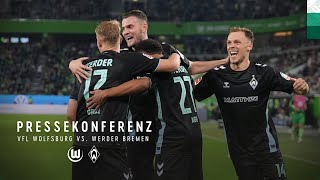 VfL Wolfsburg  SV Werder Bremen 24 I  Pressekonferenz  SV Werder Bremen [upl. by Abdul]