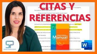 🟠 CITAS y REFERENCIAS APA 7ma edición  Normas APA séptima ed [upl. by Huskamp]