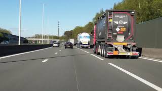 Dashcam Beelden België AntwerpenB 》Breda Grensovergang Hazeldonk Via A12B en A1BA16NL [upl. by Mazurek]