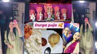 Durga Pujar sosti and soptomi day 🙏😍 [upl. by Veejar793]