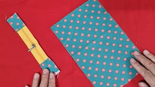 How to make a small zipper pouch that even beginners can easily make diy coin purse [upl. by Atteselrahc]