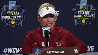 NCAA Softball 2024 WCWS Oklahoma postgame [upl. by Sephira]