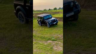 BLACK THAR X THAR OFFROADING X MODIFIED THARmodified tharlover scorpiolover thar scorpio 4x4 [upl. by Essie]