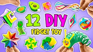 Let’s Make 12 MOST VIRAL Paper Fidget Toy Crafts  EASY TUTORIAL🤩 [upl. by Alimac55]