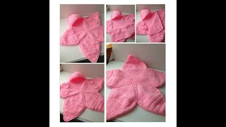 Baby Bunting Bag  Pink Star Bunting  Handmade Crochet [upl. by Valda]