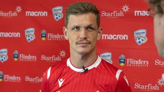 Michael Jakobsen Hyundai ALeague 201920 Round 5 press conference [upl. by Chastain]