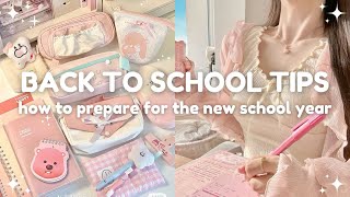 how to actually prepare for the new school year 🏫 backtoschool tips [upl. by Wack525]