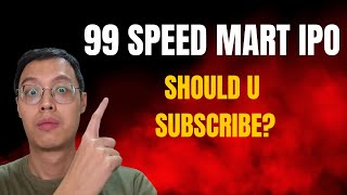 99 Speed Mart IPO  Should you subscribe [upl. by Elokcin675]