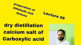 dry distillation of calcium salt of Carboxylic acid preparation of Aldehyde and Ketone [upl. by Atimad]