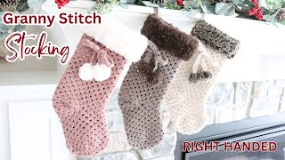 CROCHET STOCKING PATTERN FREE  Free Crochet Stocking Pattern  Crochet Christmas Stocking Pattern [upl. by Nednil]