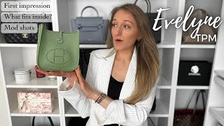 HERMÈS EVELYNE review what fits mod shots first impression  Lesley Adina [upl. by Wendy]