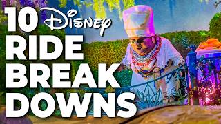 Top 10 Disney Fails Ride Breakdowns amp Malfunctions Pt 14  Walt Disney World Disneyland amp Paris [upl. by Zenger]