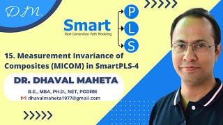 15 Measurement Invariance of Composites MICOM in SmartPLS4  Dr Dhaval Maheta [upl. by Lynnea]