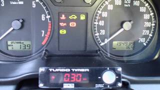 Turbo Timer HKS typ0 Skoda Octavia 18T [upl. by Alexandre]