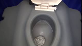 Flush system of portable toilet [upl. by Edgard]