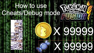 How to use CheatsDebug mode in Pokemon Infinite Fusion [upl. by Danyluk]