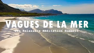 BRUIT DES VAGUES DE LA MER  Musique Zen Relaxante pour Méditation Anti Stress Sommeil [upl. by Aidnac633]